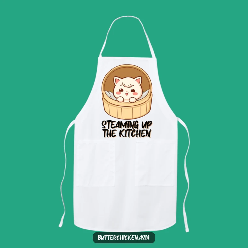 Funny Dim Sum Apron - Giggling Steamed Dumpling Kitchen Wear