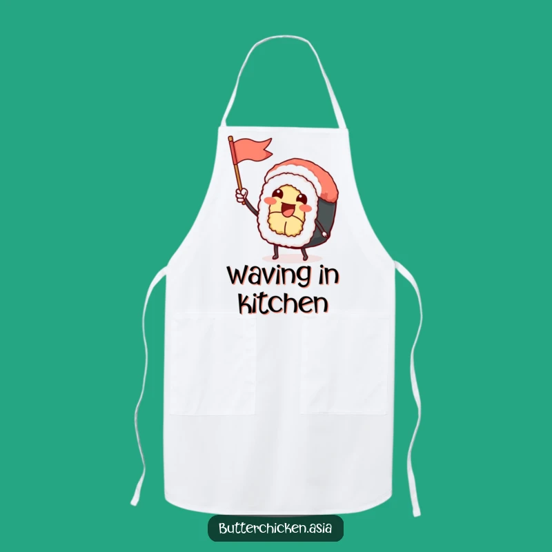 Funny Sushi Roll Apron: Chef Up Smiles with this Cheerful Character