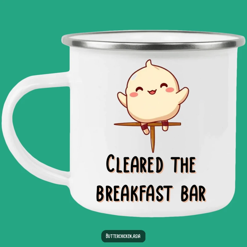 Funny Dumpling Camping Mug - Durable & Humorous Outdoor Food Character Cup