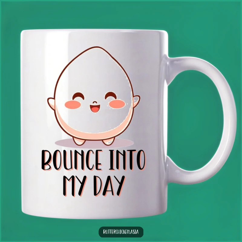 Funny Bouncy Mochi Mug: Energetic Sips, Perfect Pep Funny Gift!