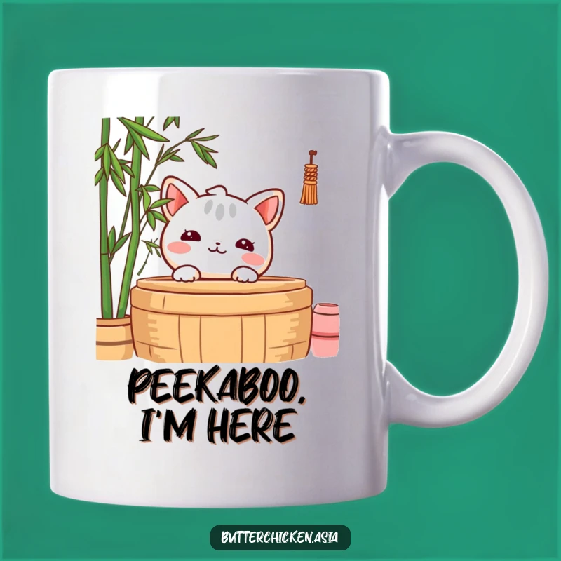 Funny Shy Wonton Mug: A Gentle Peek, Perfect Quiet Funny Gift!