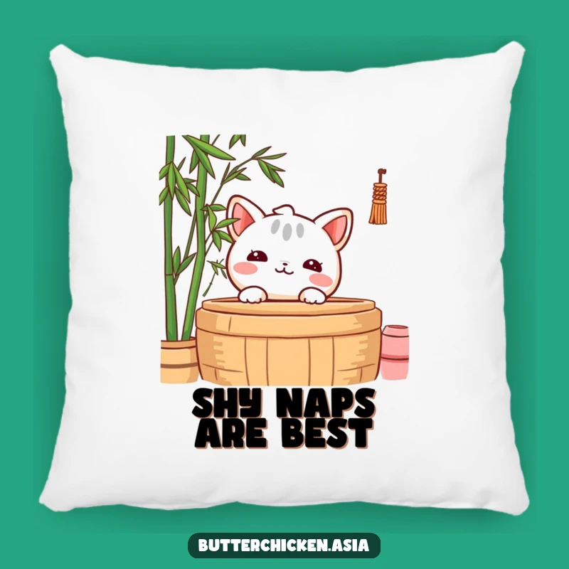 Funny Shy Wonton Pillow: Cuddle with a Bashful Friend, A Cozy Funny Gift!