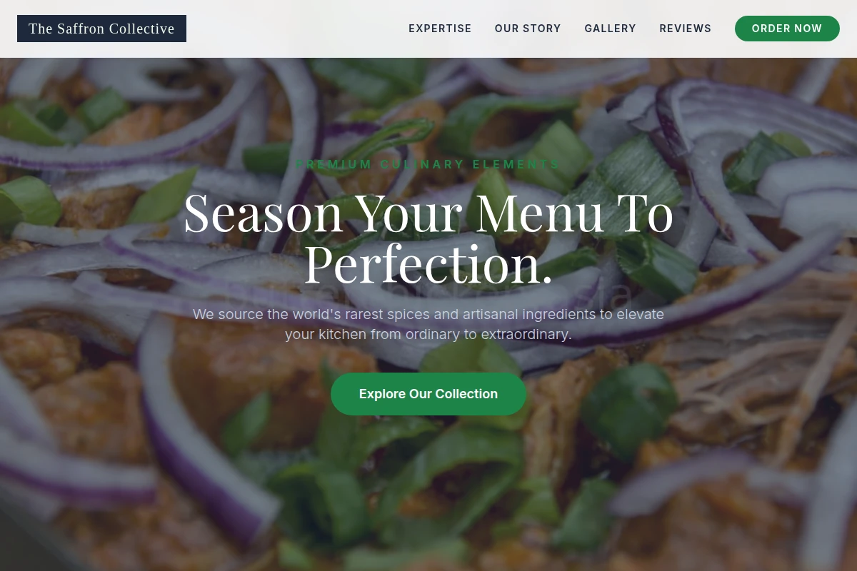 Menu Specialty Food