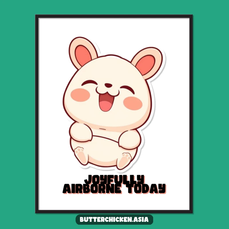 Funny Bao Bun Digital Art - Instant Download Joyful Steamed Bun Character