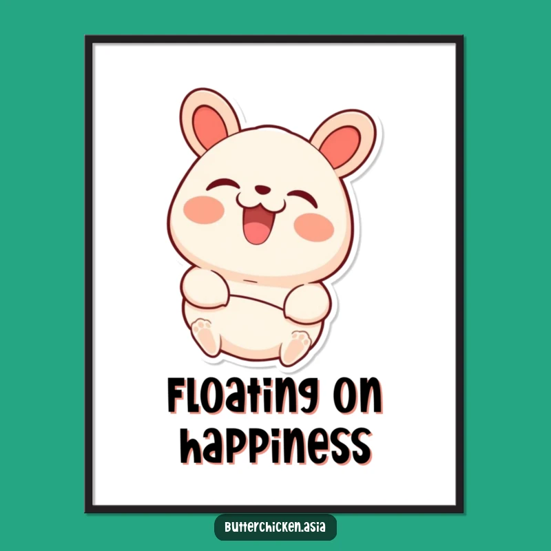 Funny Bao Bun Poster Print - Joyful Steamed Bun Art for Happy Homes