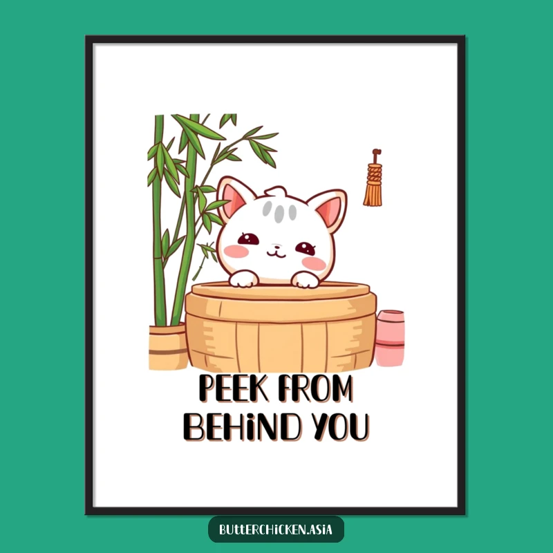 Funny Shy Wonton Poster: Add Subtle Charm, A Gentle Wall Funny Gift!