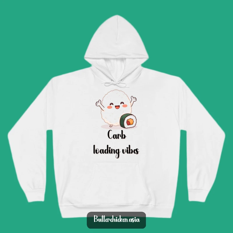 Funny Rice Blob Hoodie: Cozy Sushi Character Sweatshirt, Perfect Humorous Gift
