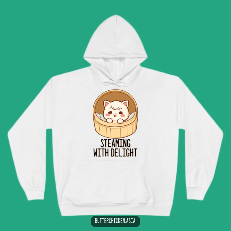 Cozy Funny Dim Sum Hoodie - Warm & Giggling Steamed Dumpling Apparel