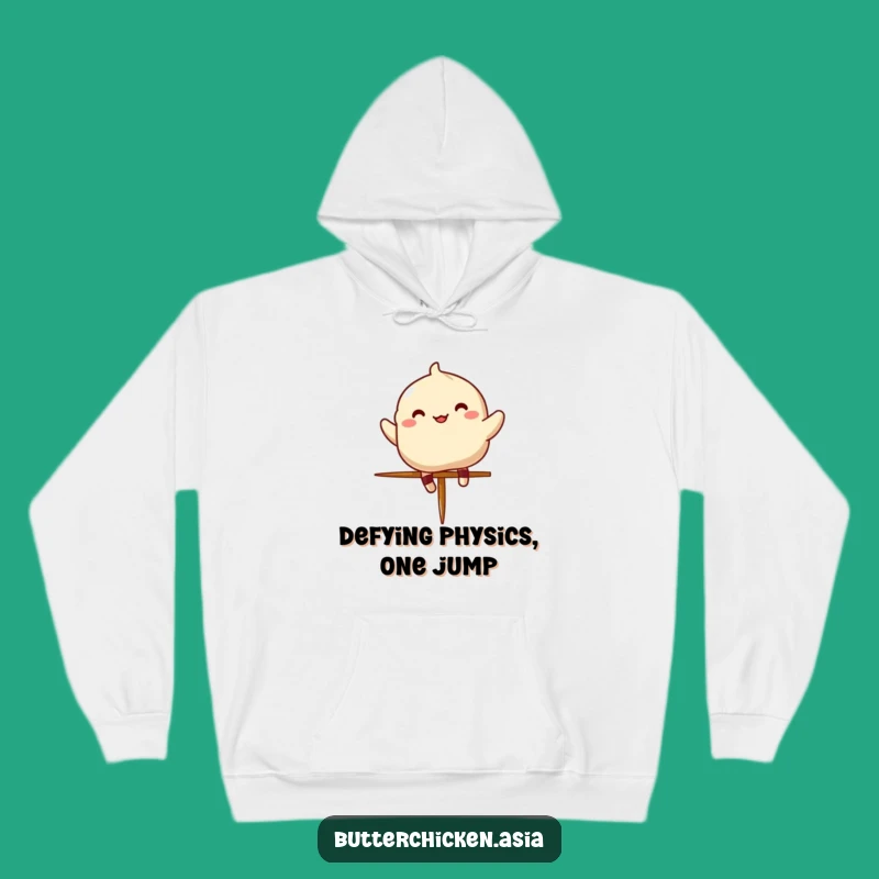 Cozy Funny Dumpling Hoodie - Warm & Humorous Chinese Food Character Apparel