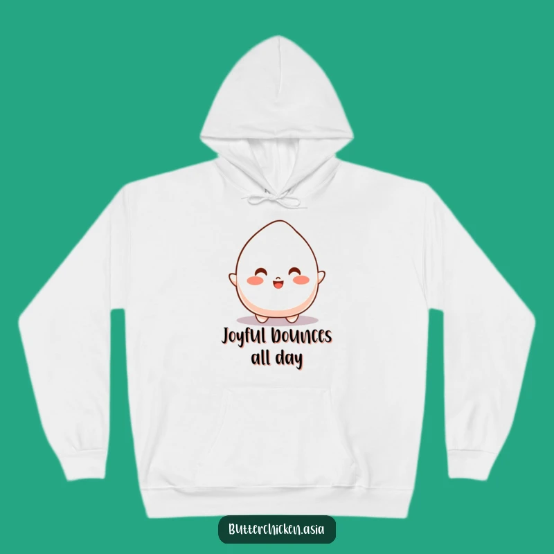 Funny Bouncy Mochi Hoodie: Cozy Energy Boost, A Warm Funny Gift!