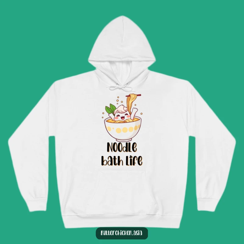 Funny Ramen Hoodie: Cozy Splashing Character for Warmth and Fun