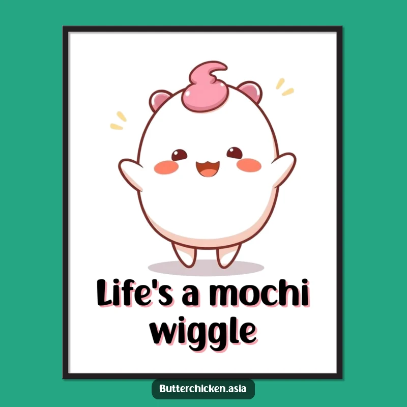 Free Printable Mochi Dance Art: Funny Wiggle Downloadable Decor