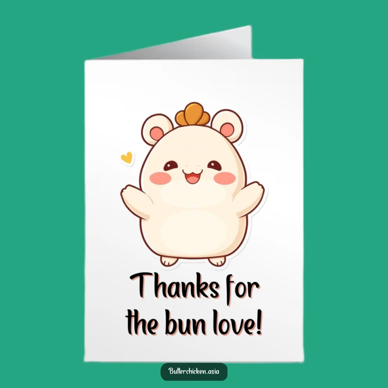 Free Printable Bao Hug Thank You Card: Funny Embrace Gift