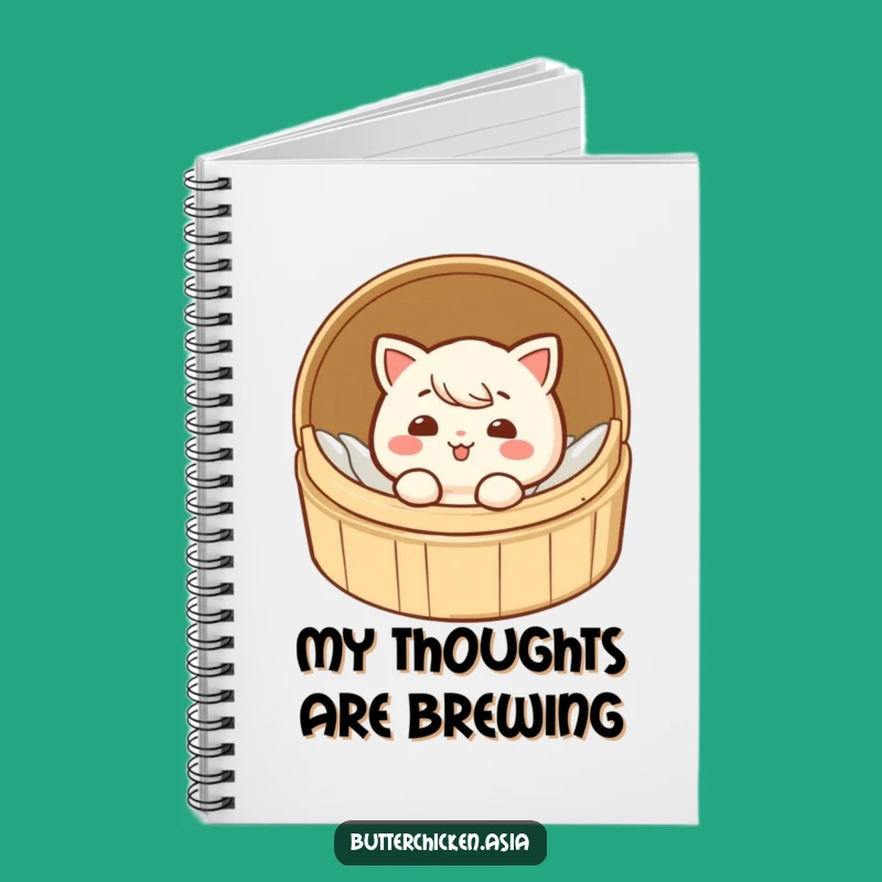 Funny Dim Sum Notebook - Journal Your Giggles with a Cheeky Food Character