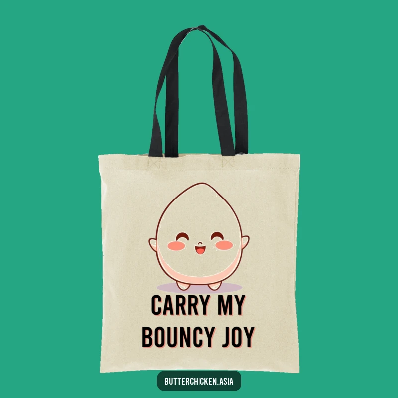 Funny Bouncy Mochi Tote Bag: Carry Your Energy, An Adorable & Lively Funny Gift!
